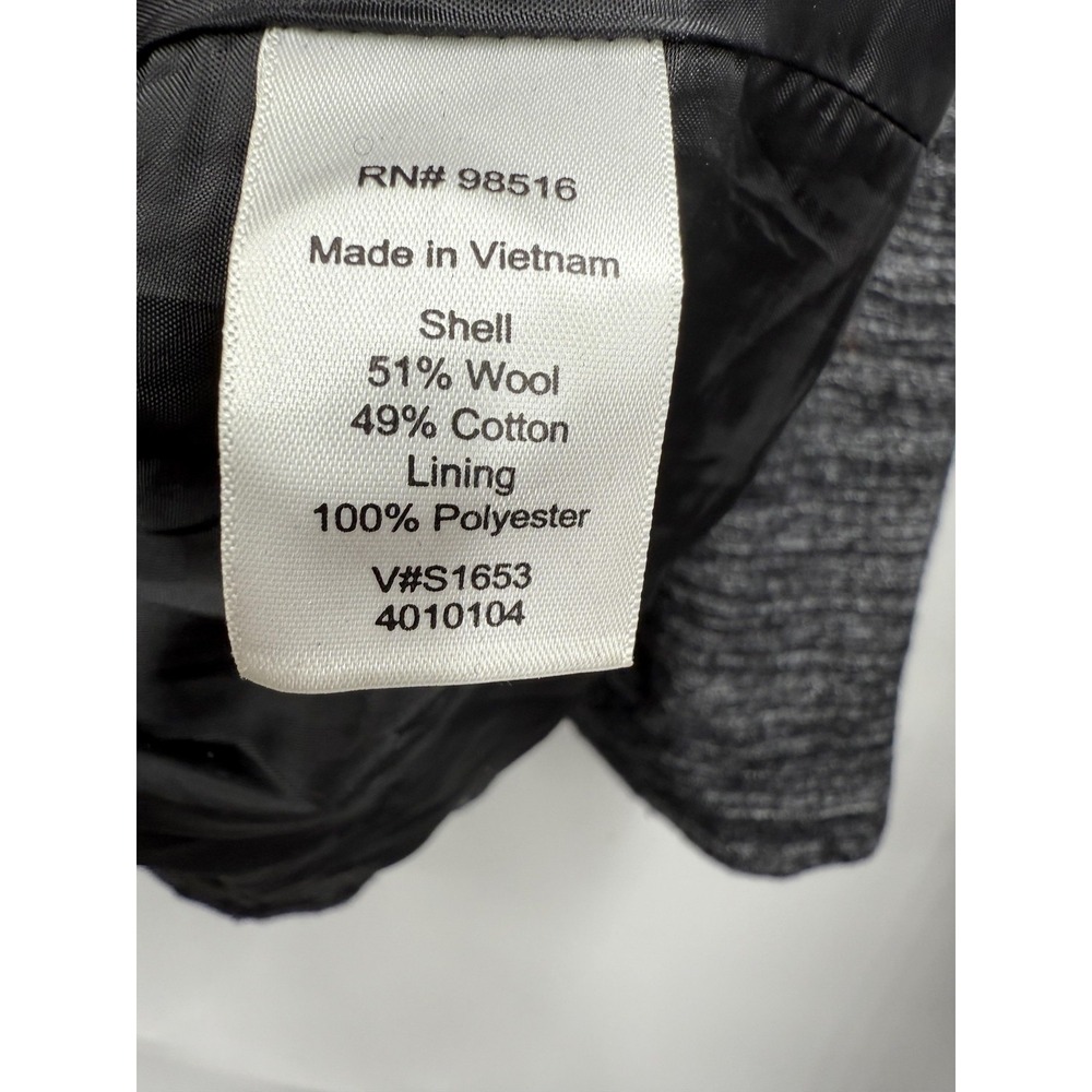 Coldwater Creek Jacket Womens Large Gray Wool Blend Lined Button Front Swing‎ - Picture 5 of 10
